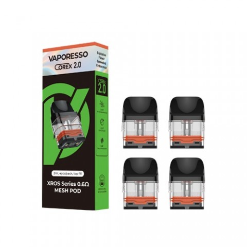 VAPORESSO XROS Series Corex 2.0 Pod Cartridge 2ML (1 Pck/4 Pcs)