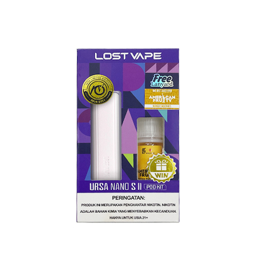 Bundle Kit Lostvape Ursa Nano S II X American Fruity Mango 12MG 15ML