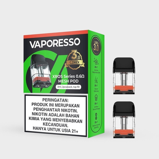 VAPORESSO XROS Series Corex 3.0 Pod Cartridge 3ML (1 Pck/2 Pcs)